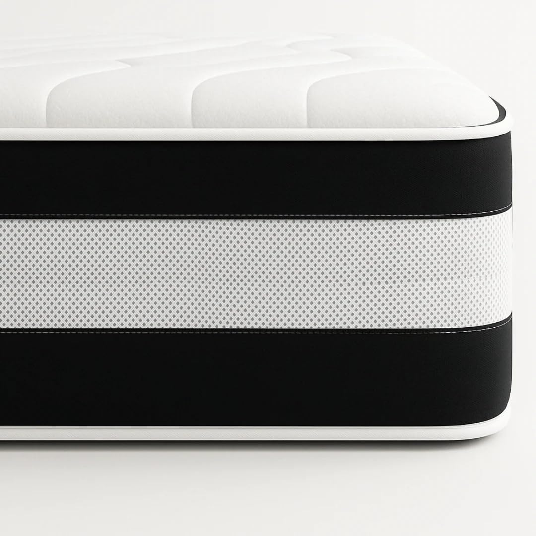 Resti Support Orthopaedic Firm Mattress | Firm Spring Mattress for Back & Joint Support | Cool Touch Breathable Fabric | 12.5G & 13.5G Gauge Springs (Small Single 2ft6, Medium Firm 12.5G)