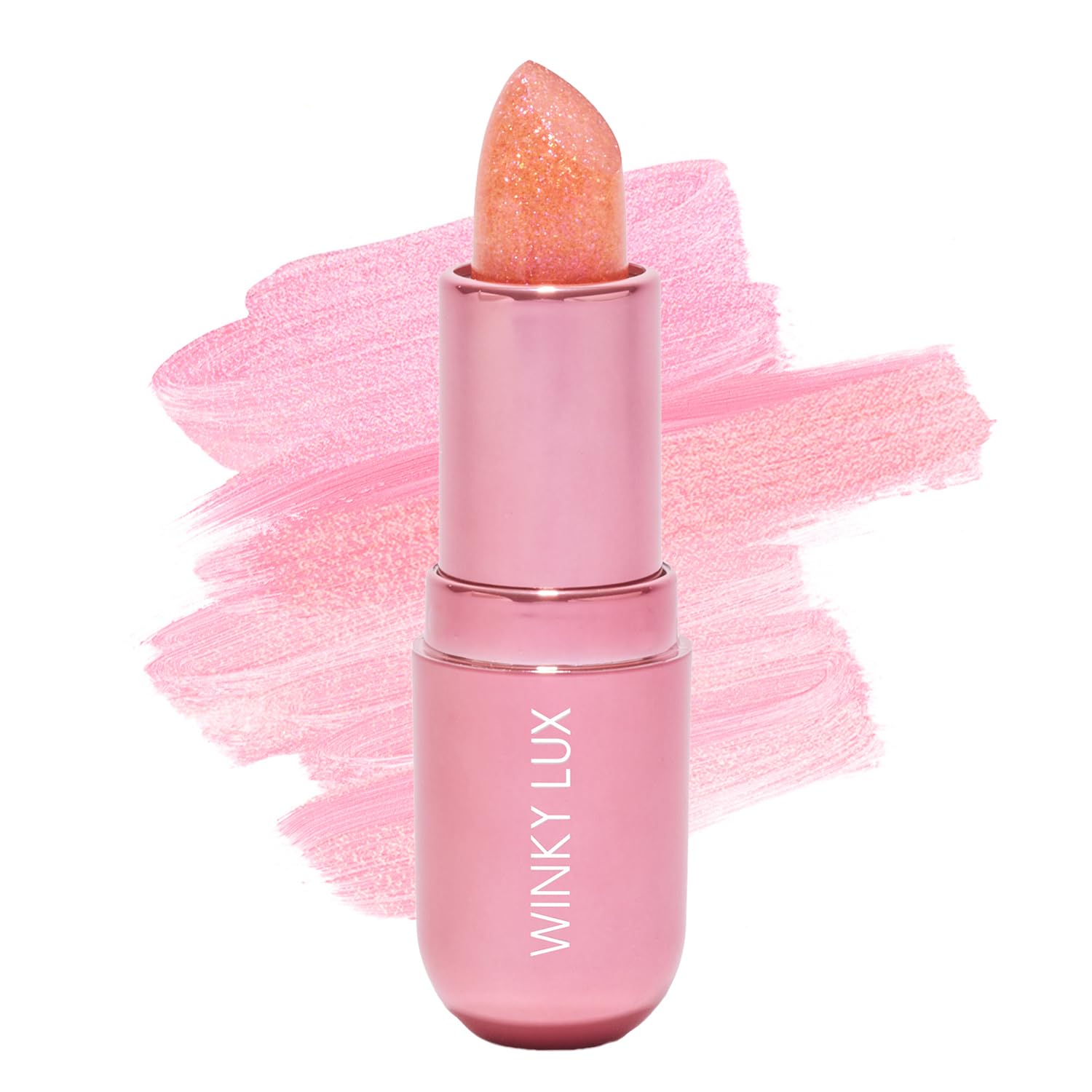 Winky Lux Pink Opal Glimmer Balm – Nourishing pH Lip Balm with Color Changing Pink Tint with Shimmer, Hydrating Ceramides Soften Lips, Raspberry Vanilla Scent Winky Lux Pink Opal Glimmer Balm – Nourishing pH Lip Balm with Color Changing Pink Tint with Shimmer, Hydrating Ceramides Soften Lips, Raspberry Vanilla Scent