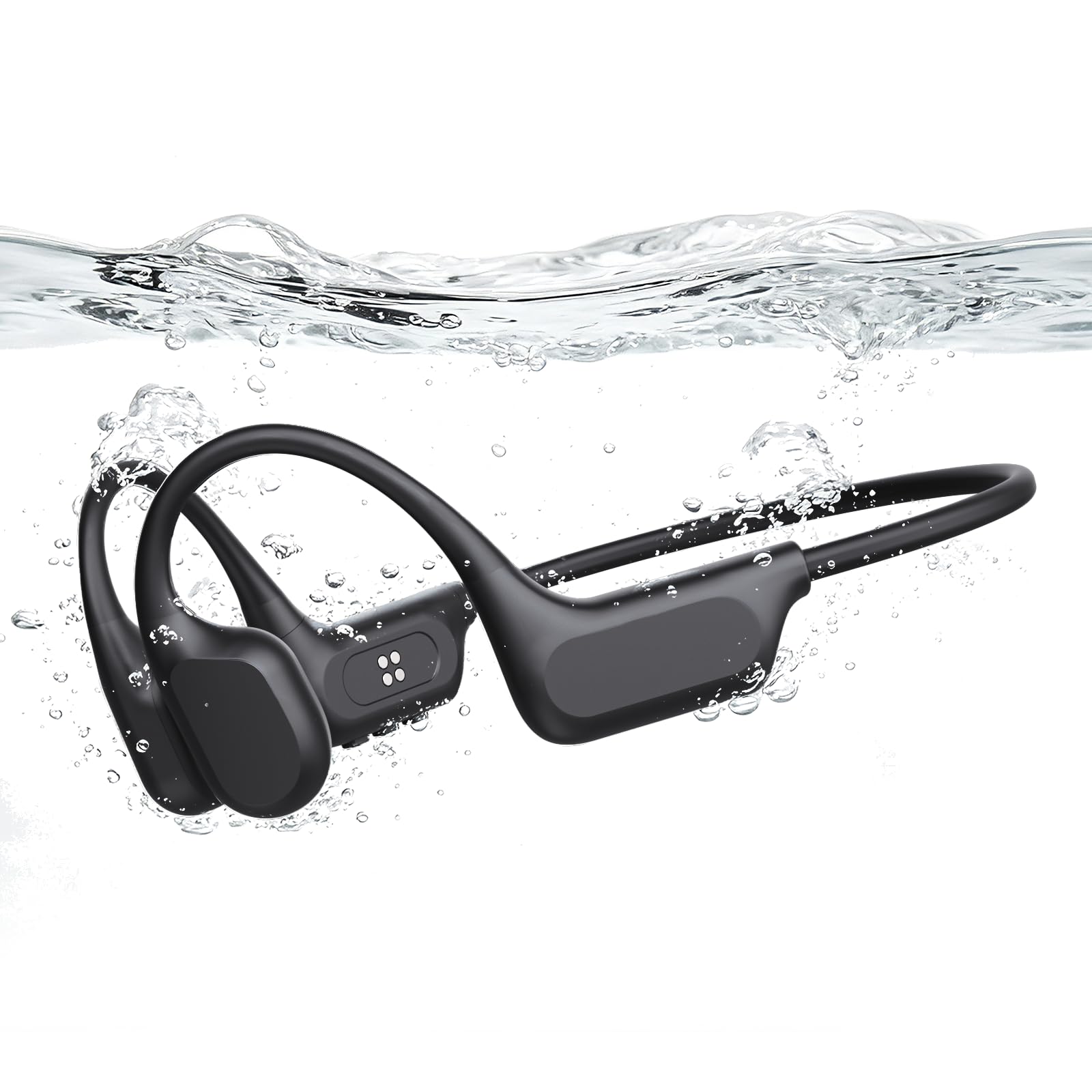esonstyle Kopfhörer Schwimmen Bluetooth 6.2 – IP68 wasserdichte 8GB MP3