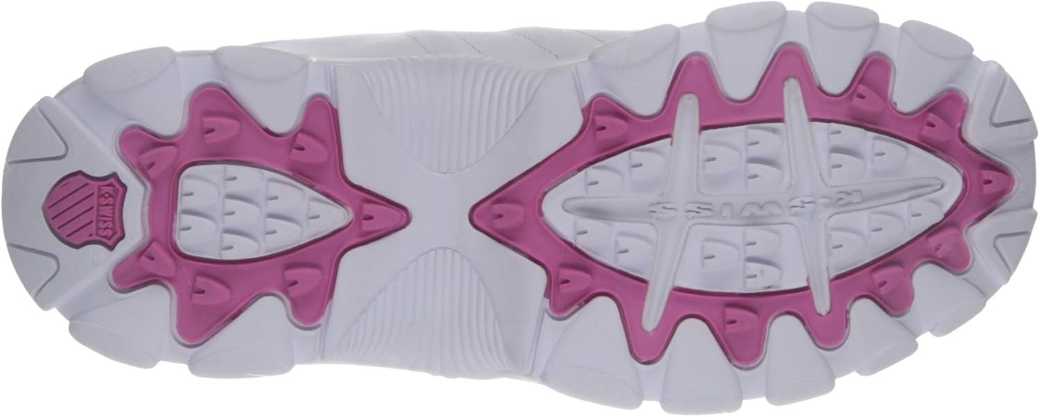 K-Swiss Women's ST329 CMF Sneaker 5 White/Shocking Pink