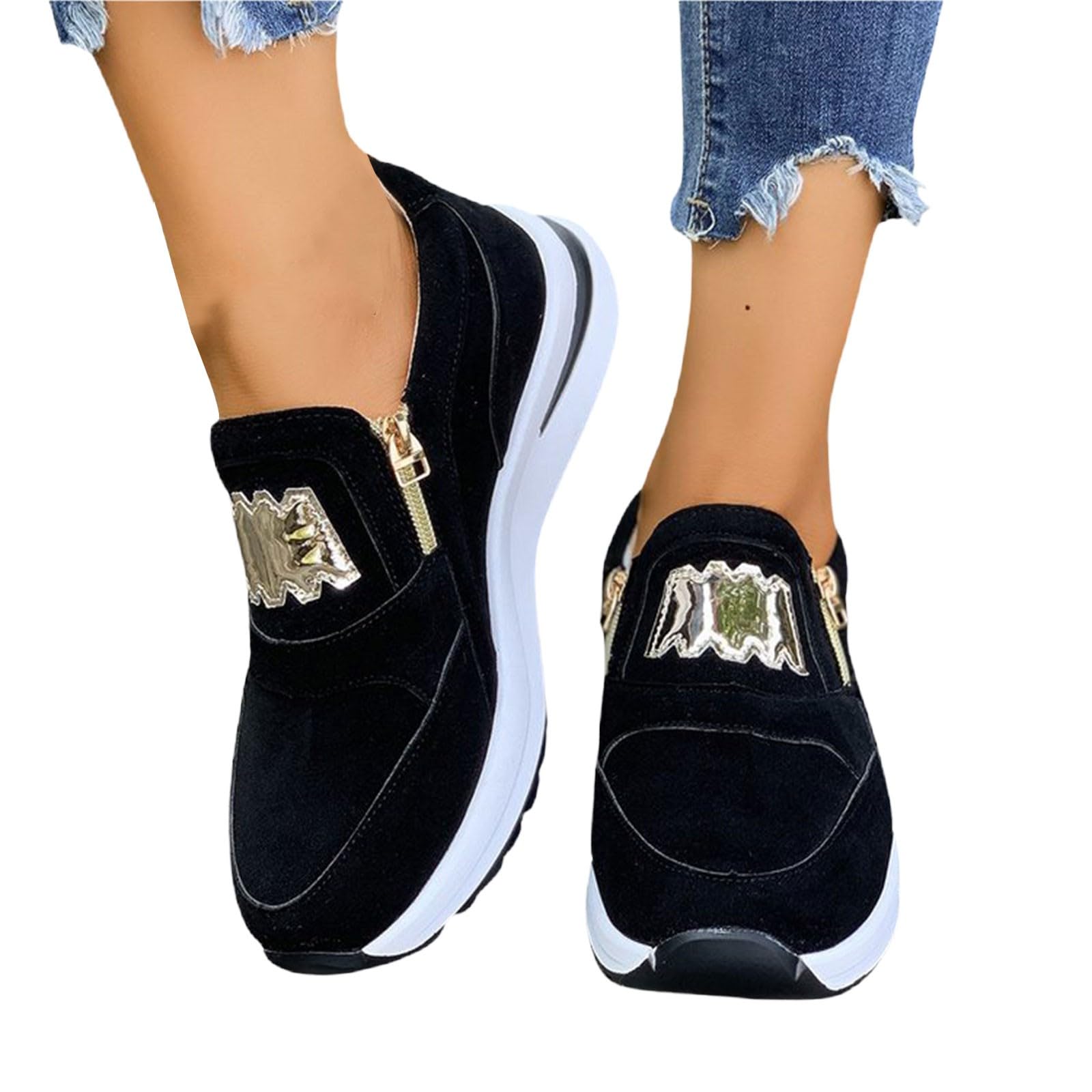 Zapatillas deportivas para mujer, ortopédicas, ligeras, informales