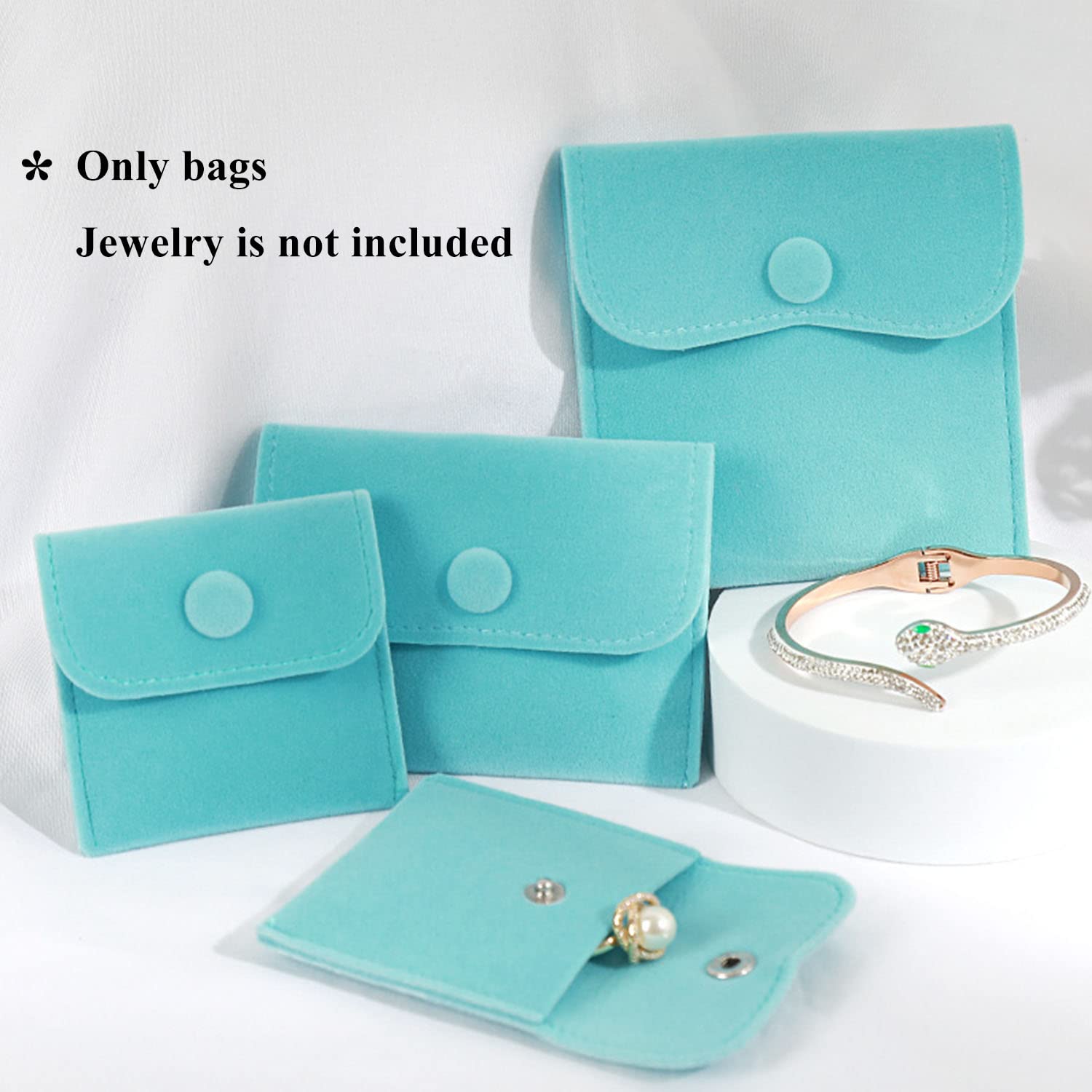 Amazon.com: Hsiwto Pack of 10 Velvet Jewelry Pouch Storage Bags