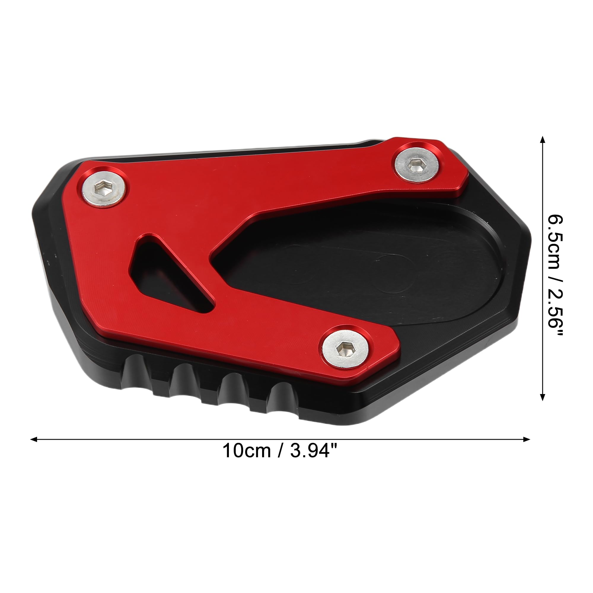 Uxcell Motorcycle Kickstand Plate Pad - Black Aluminum Alloy Side Stand Foot Enlarger For Suzuki GSX-S 2015-2021 - View #2