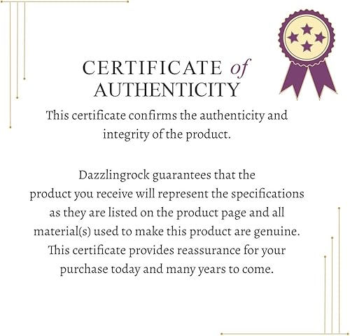 Miniatura 3 de Dazzlingrock Collection Pendientes de aro redondos de amatista de una sola fila para mujer en oro macizo de 10 quilates