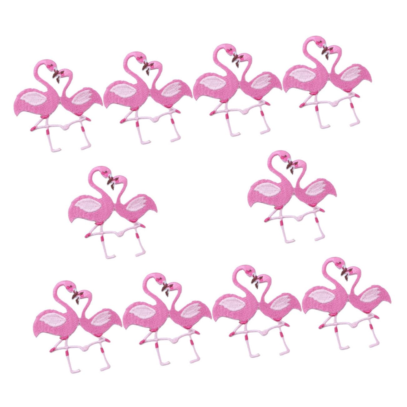 HOMSFOU 5 Set Toppe Flamingo Per Decorazione Abbigliamento E Accessori Patch Termoadesivi Per Cucire Su Vestiti Per Rimediare Danni E Personalizzare Outfit 10 Pezzi * 5