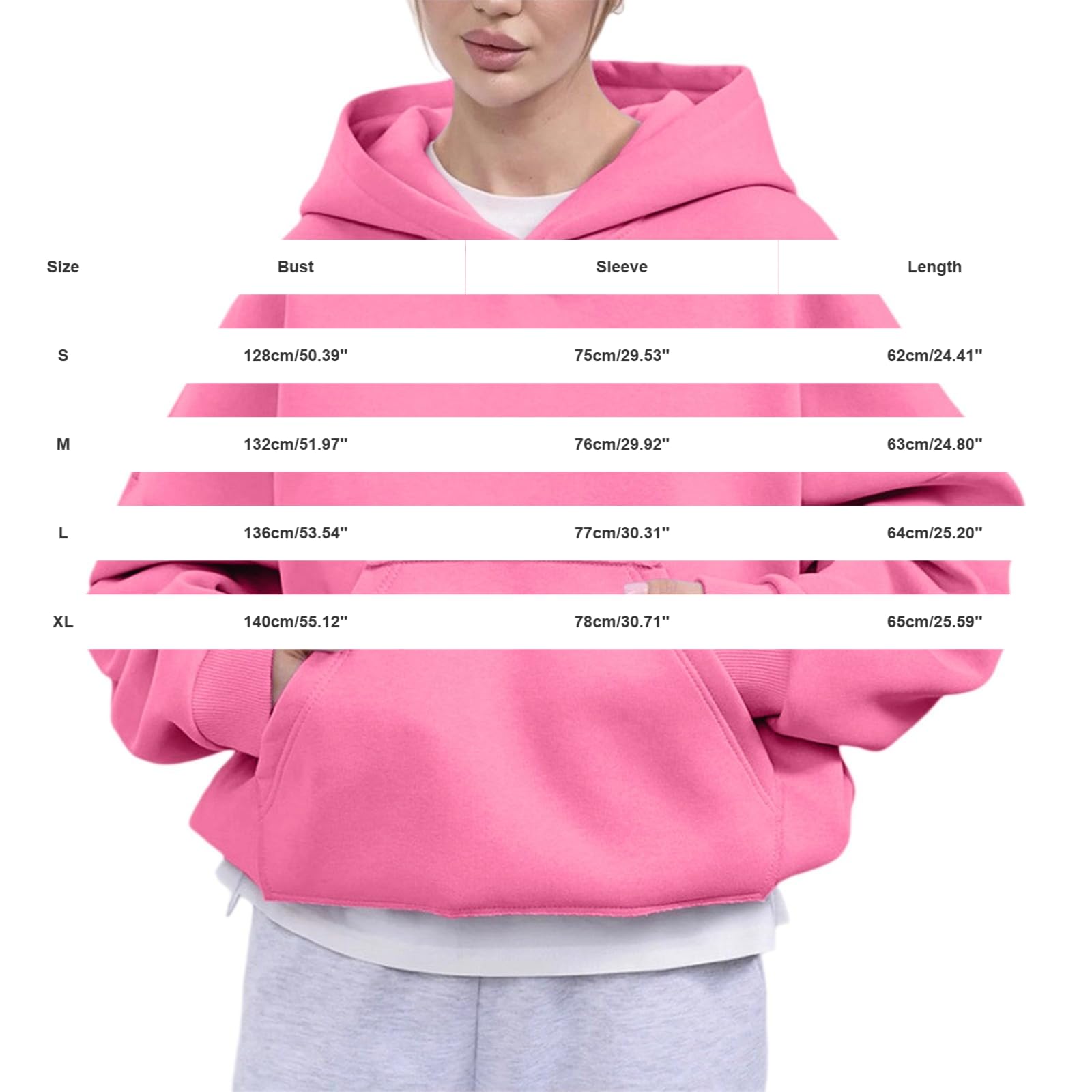 Sudaderas de mujer con capucha con cremallera chic holgada superior con