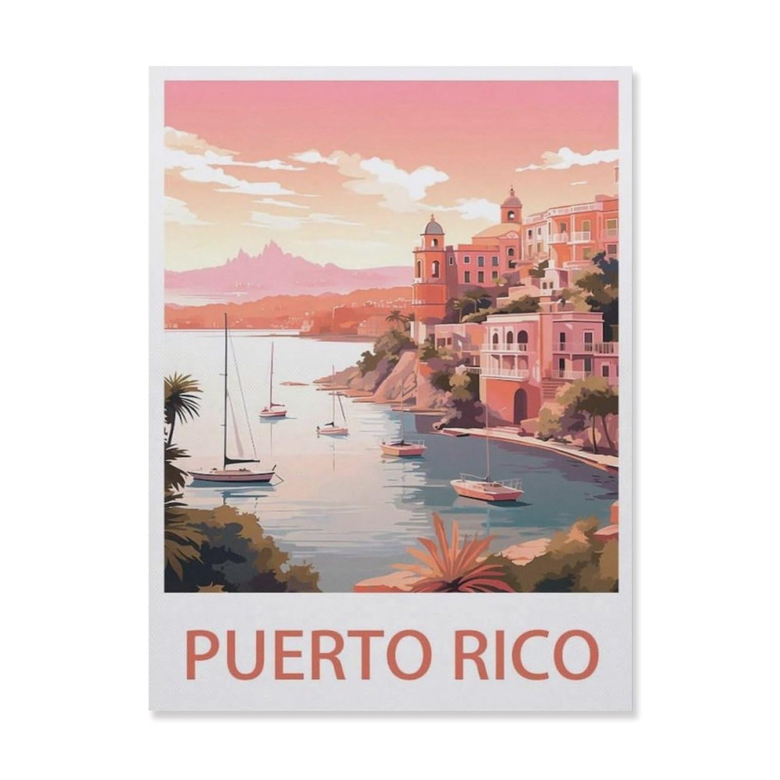 Puerto Rico，Funny Tin Sign Retro Metal Sign for Home Farm Toilet Restroom Washroom Wall Decor Gift(15x30cm）6x12 inch-EH9