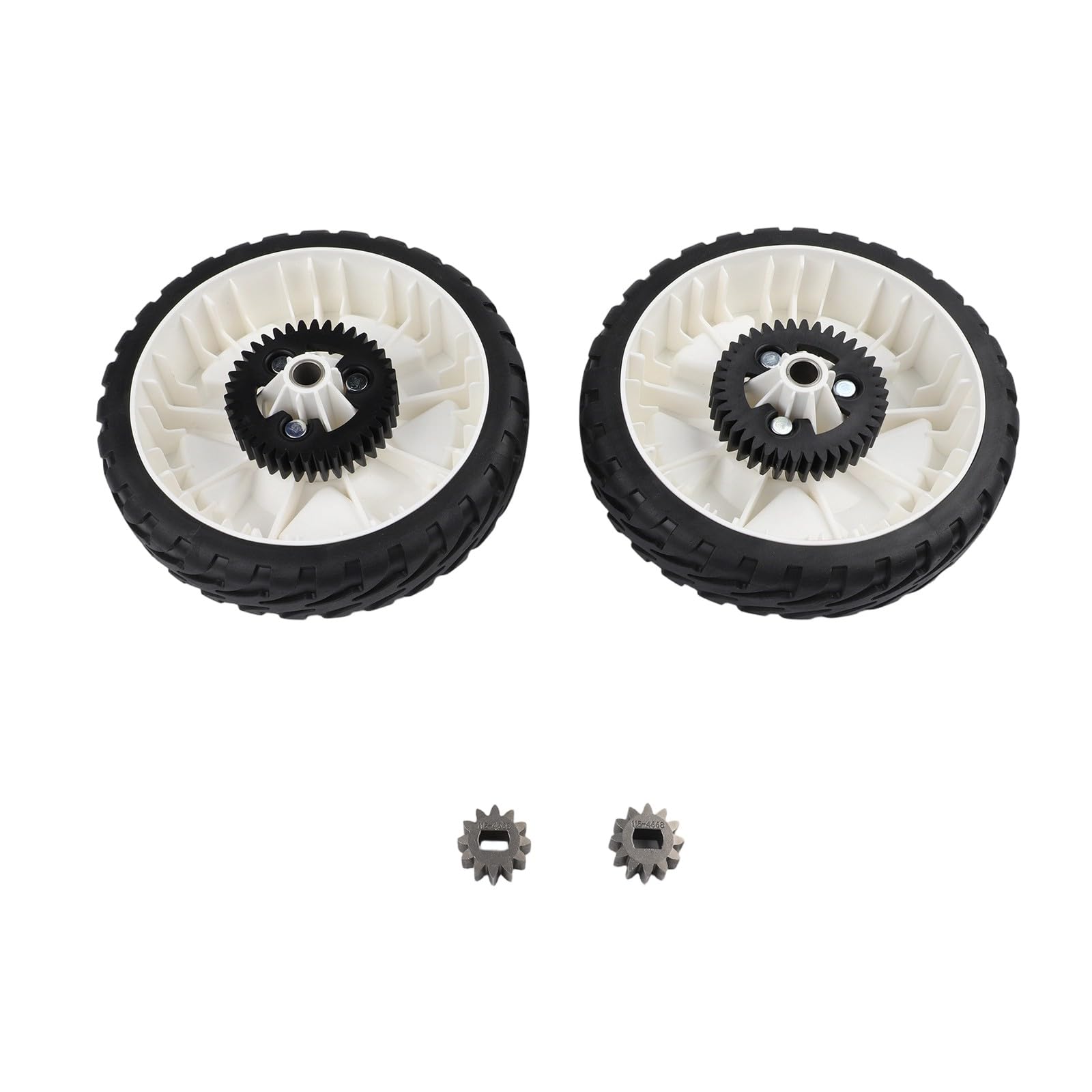 Conjunto de rueda para cortacésped de 8 pulgadas con engranaje y rodamiento para cortacésped de empuje, para piezas OEM 115-4695 138-3216