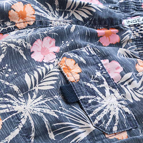 Ingear Little Boys Quick Dry Beach Board Shorts Kids Swim Trunk Swimsuit Beach Shorts Swim Trunk For Boys (Hibiscs Paradis, 3T) #TOP6