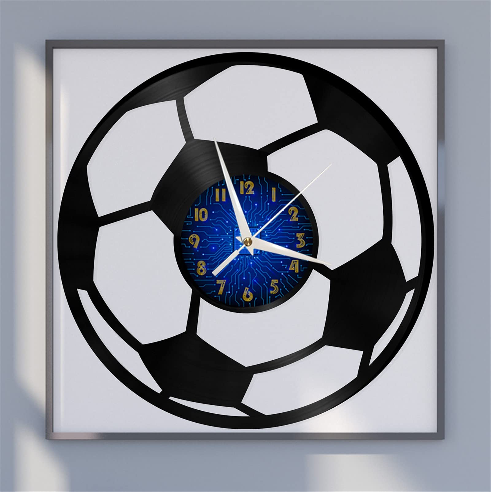 VCS Football theme 2 Vinyl Record vintage Wall Clock for Kitchen(B)