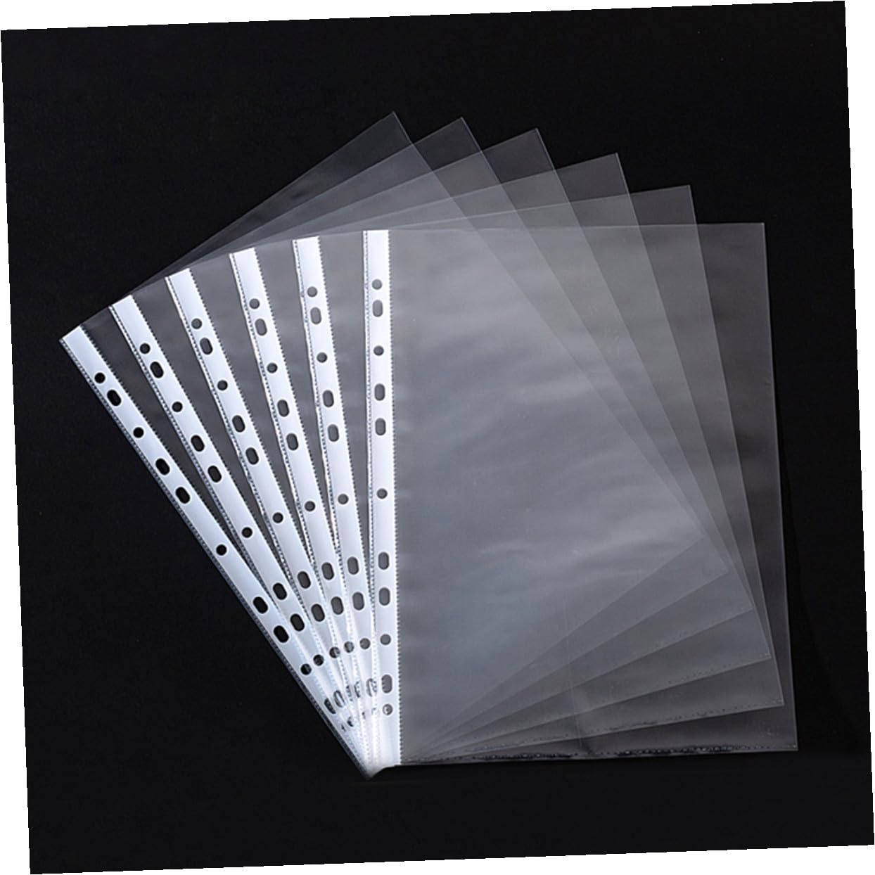 100pezzi Document Folders with Pockets and Tear File Sleeves for Office and School Lightweight Easy to Organize