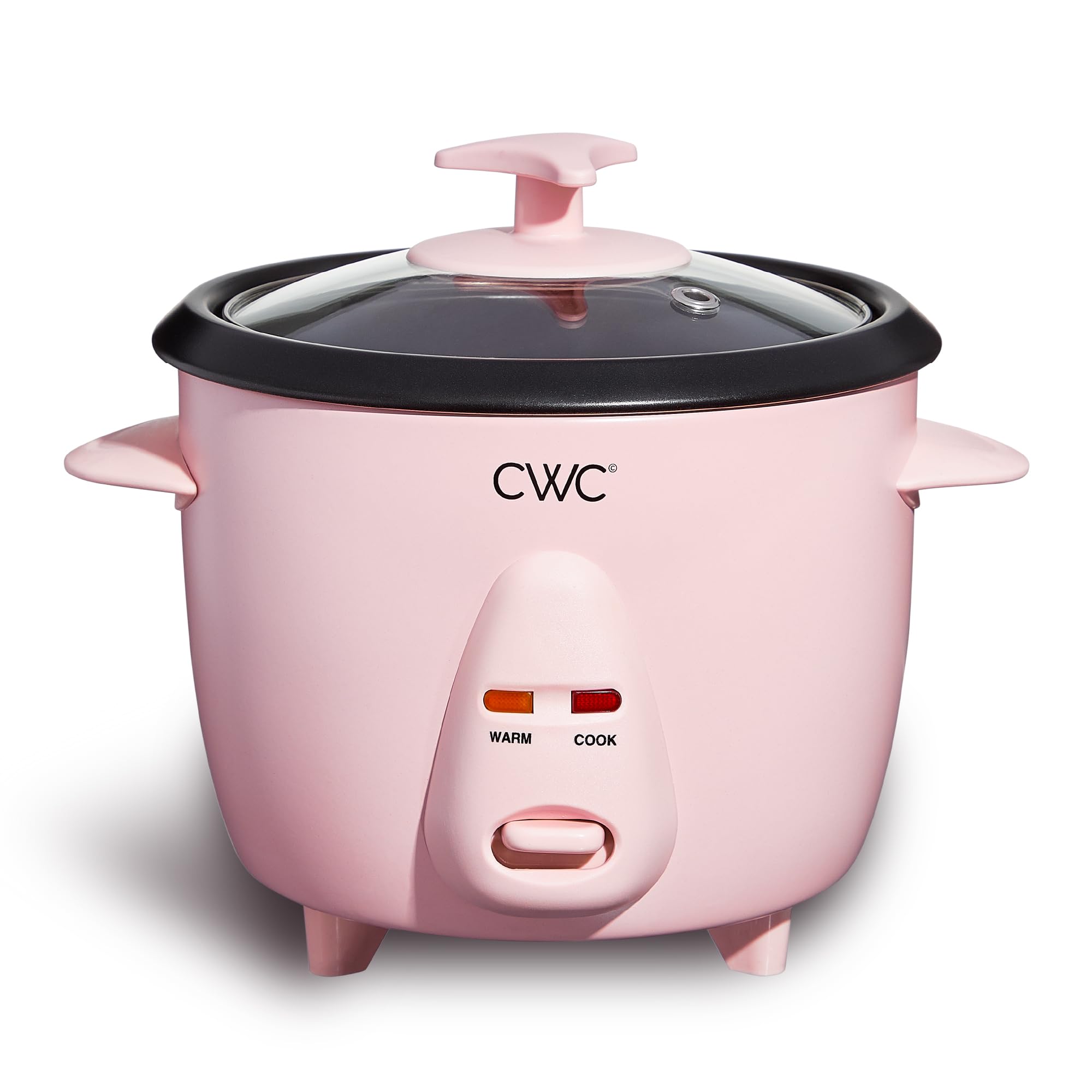 COOK WITH COLOR 6 Cup Rice Cooker 300W - Effortless Cooking and Perfectly, Cooks 3 Cups of Raw Rice for 6 Cups of Cooked Rice, Pink
