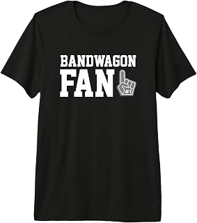 Bandwagon Fan Funny Sports Fanatic Team Tshirt Premium Tri-Blend T-Shirt