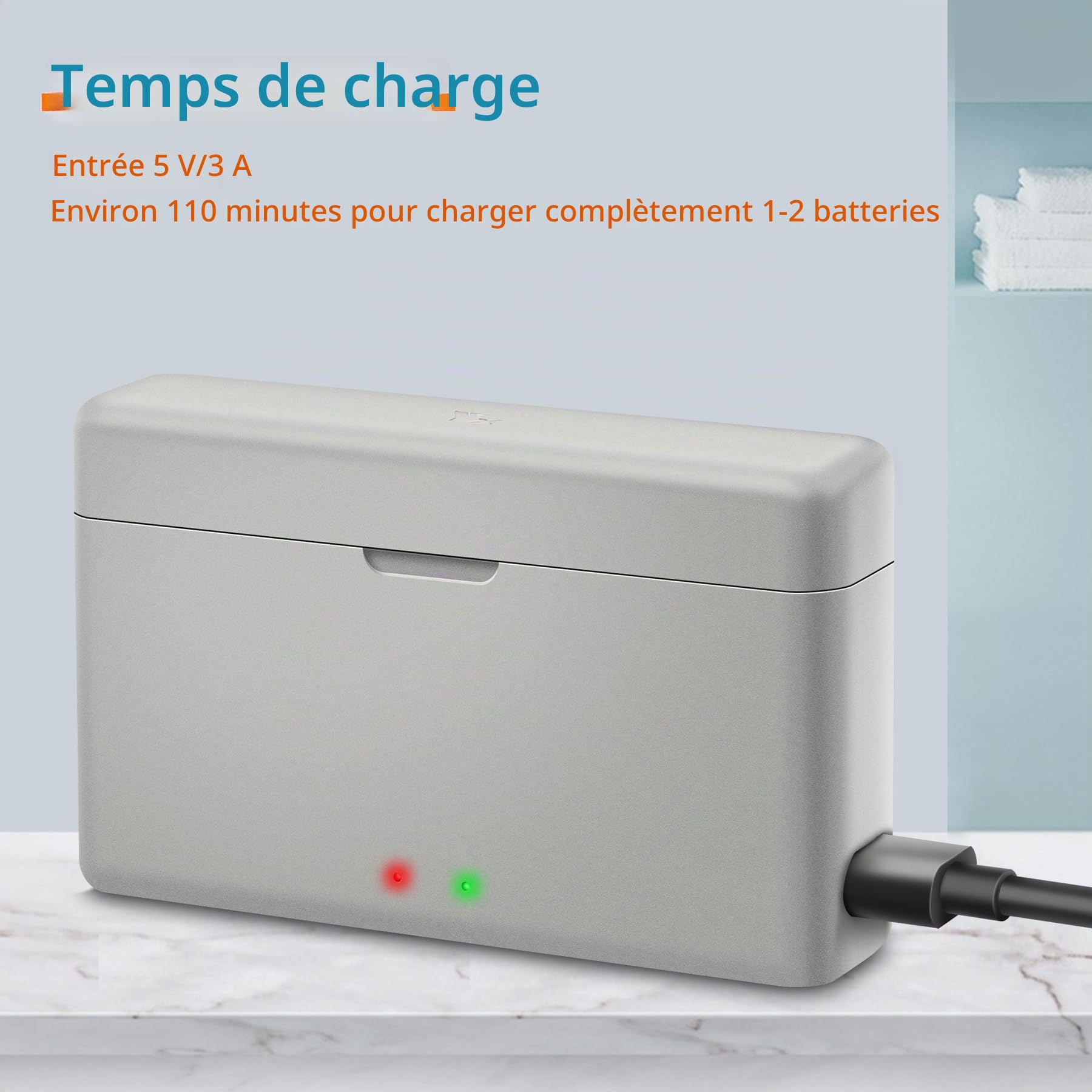 Chargeur de Batterie pour Insta360 Ace Pro 2,Ace Pro,Ace,Dual Battery Charger Accessoire
