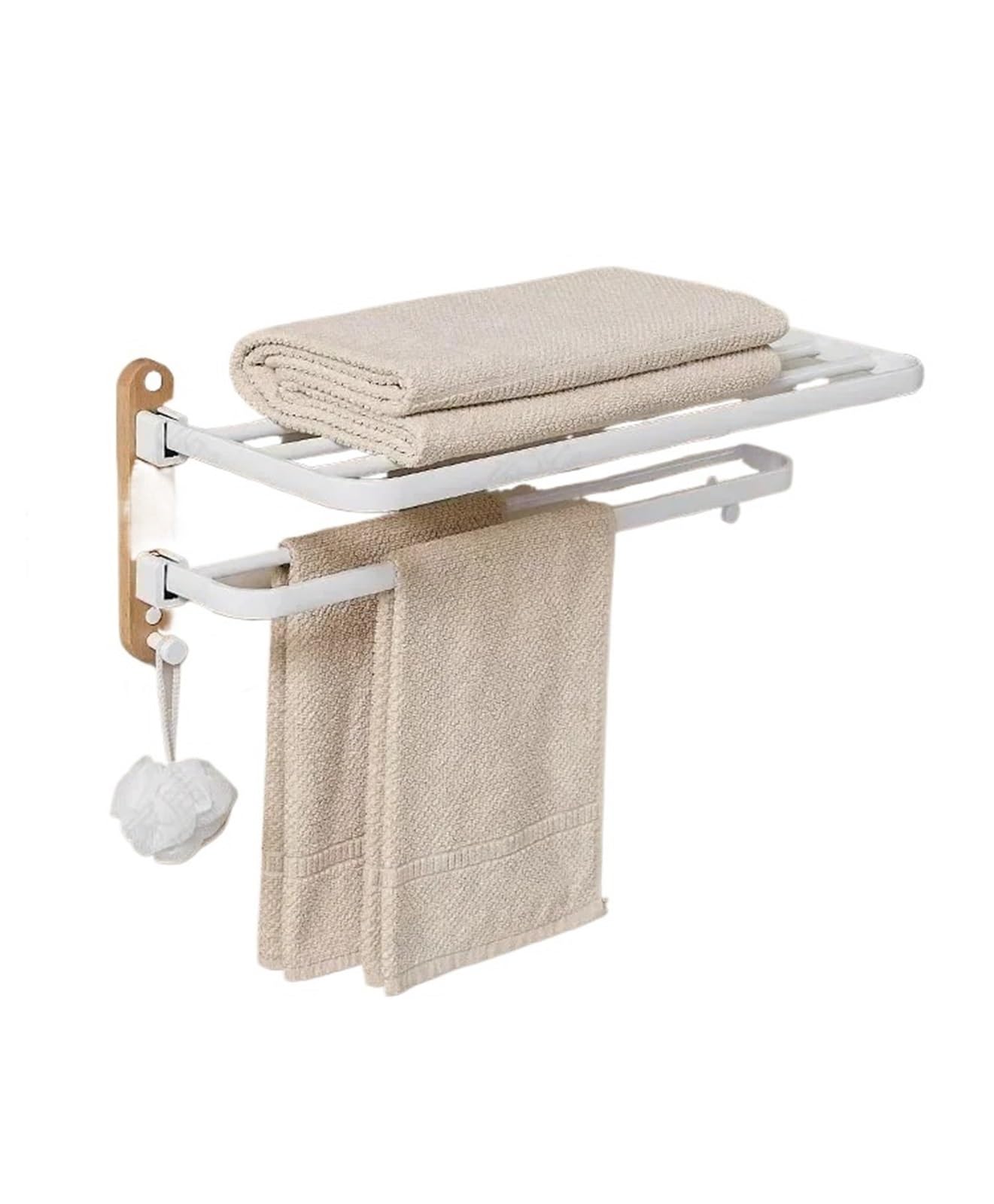 Aluminum Fold Bars Towel Rack Double Corner Shelf Toilet Brush Paper Holders Robe Hook Bath Hardware Pendant