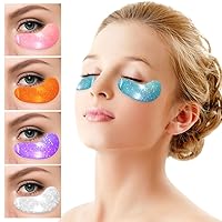 Vista 6 de Parches debajo de los ojos para ojos hinchados, 10 pares de almohadillas de gel para ojeras e hinchazón, almohadillas de ácido hialurónico