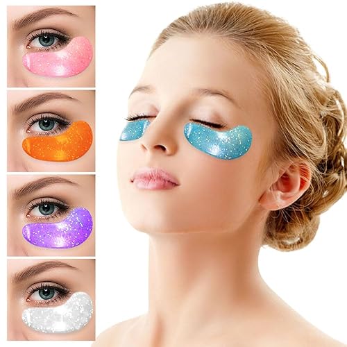 Miniatura 6 de Parches debajo de los ojos para ojos hinchados, 10 pares de almohadillas de gel para ojeras e hinchazón, almohadillas de ácido hialurónico para los
