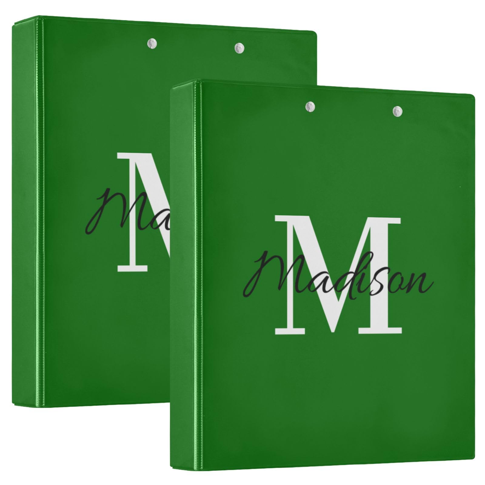 Raccoglitore personalizzato con nome personalizzato 3,8 cm 3 anelli raccoglitore ad anelli rotondo con 3 tasche interne Raccoglitore versatile per lavoro, scuola ufficio