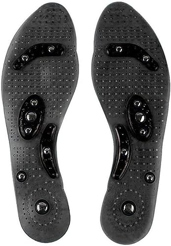 Plantillas magnéticas de masaje de acupresión para hombresmujeres, masajeador de pies almohadilla de zapatos terapia de pies Reflexología Alivio del