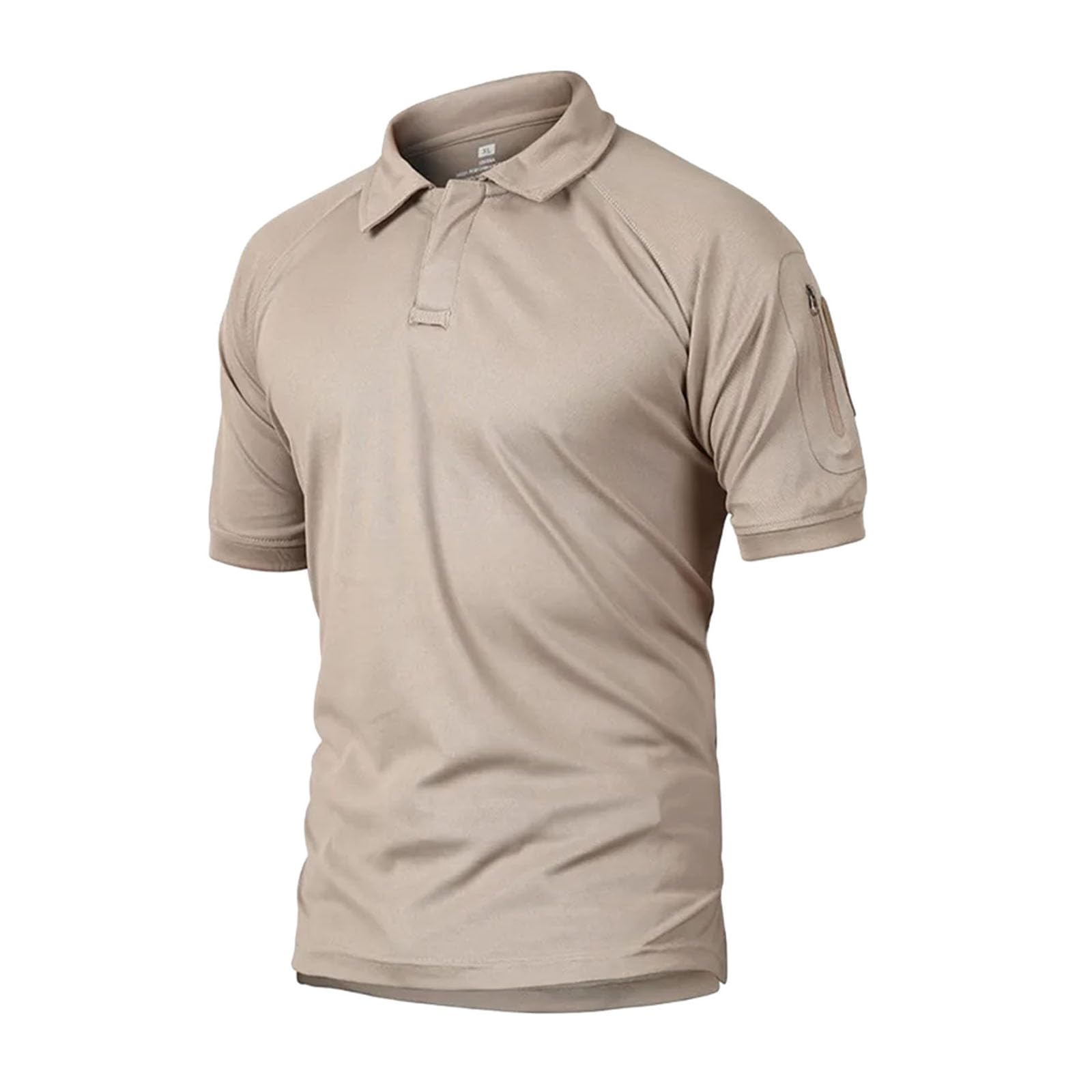 Polo da uomo ad asciugatura rapida traspirante da combattimento tattico da uomo blu navy a maniche corte pullover