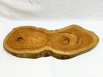 Amazon.co.jp: 12322天然木 一枚板 無垢材 切り株 花台 花置 敷板 飾り