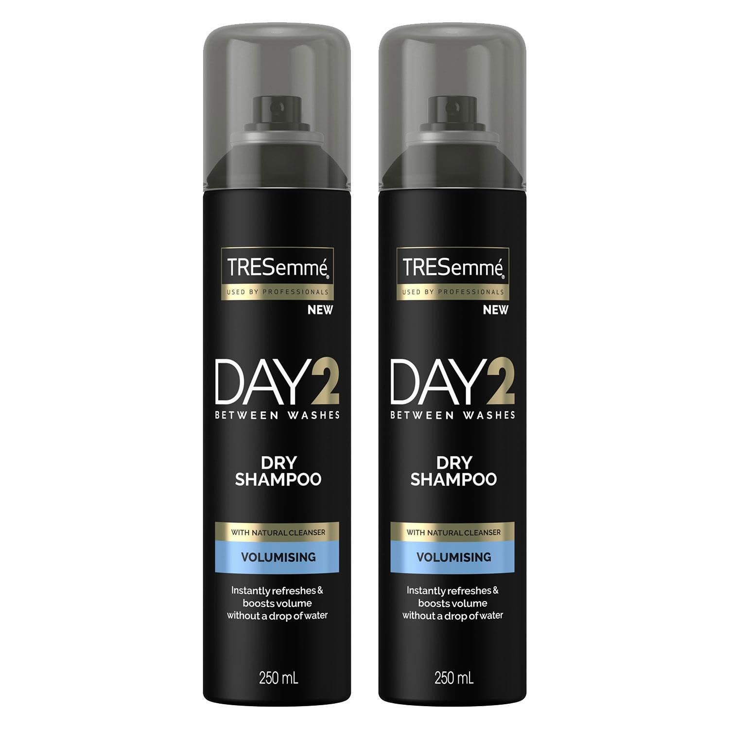 Tresemme Day 2 Volumising Dry Shampoo Absorbs Excess Oil Lightweight Fine Mist with No Residue Revitalises and Refreshes Hair Suitable for All Hair Types, 250 ml (2)