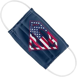 Popfunk Superman Kids U.S. Shield 1-Ply Reusable Face Mask Covering