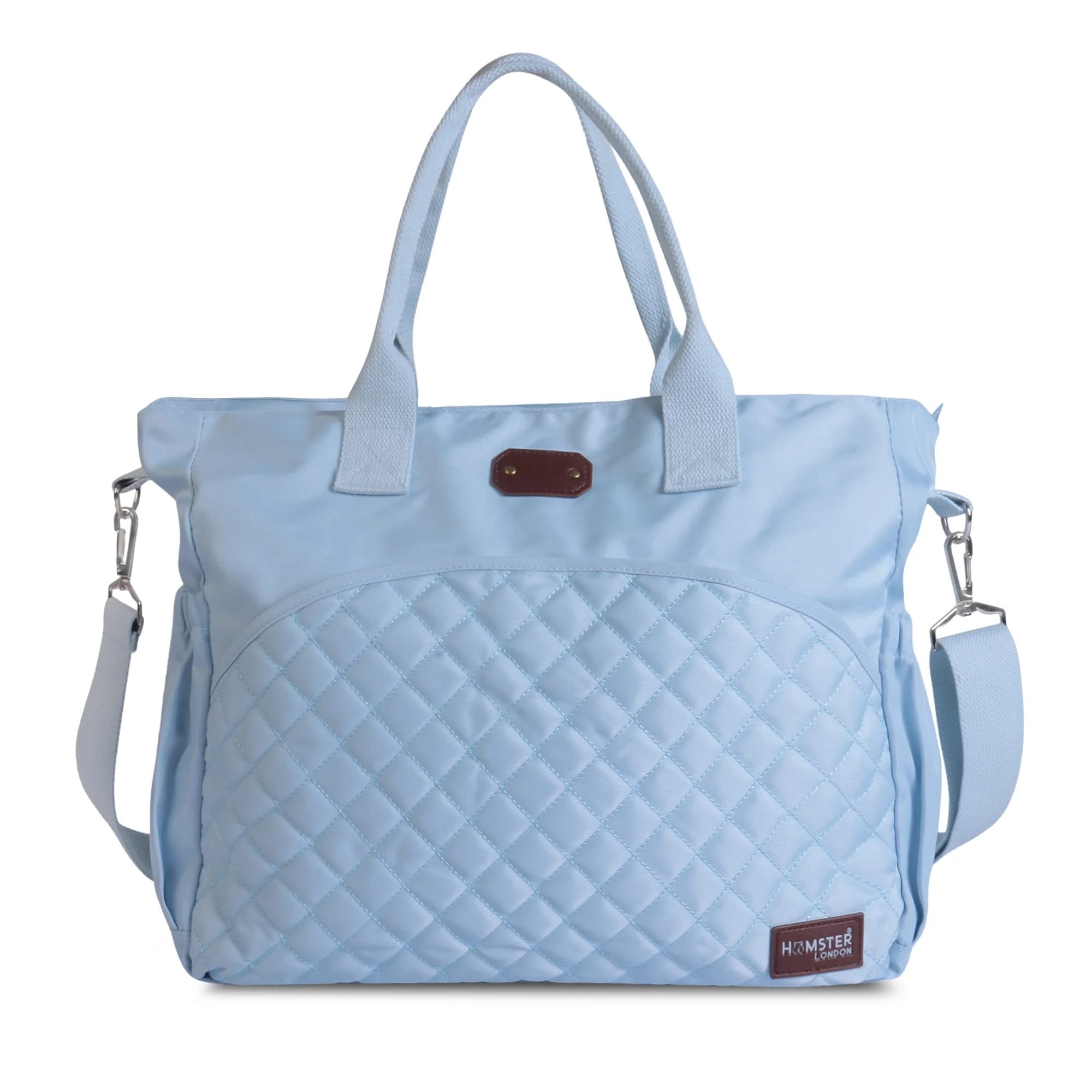 HAMSTER London Alba Diaper Bag Changing Satchel Messenger Bag | Multi-Compartment Waterproof Travel-Friendly Baby Diaper Satchel Messenger Bag