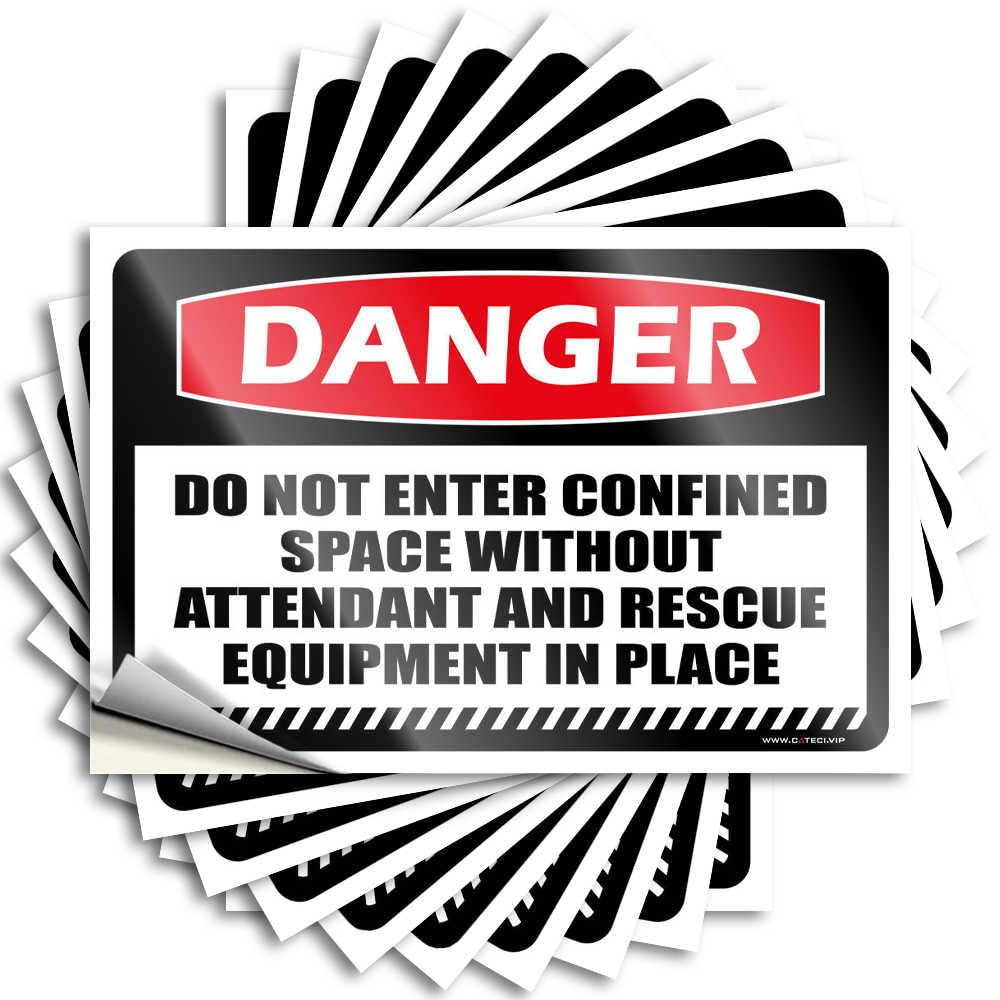 Saying Heavy Camper Van Accessories Tumbler Danger Restricted Area Authorized Only Access to This Area - No Residue Decals for Humor(8X12CM)