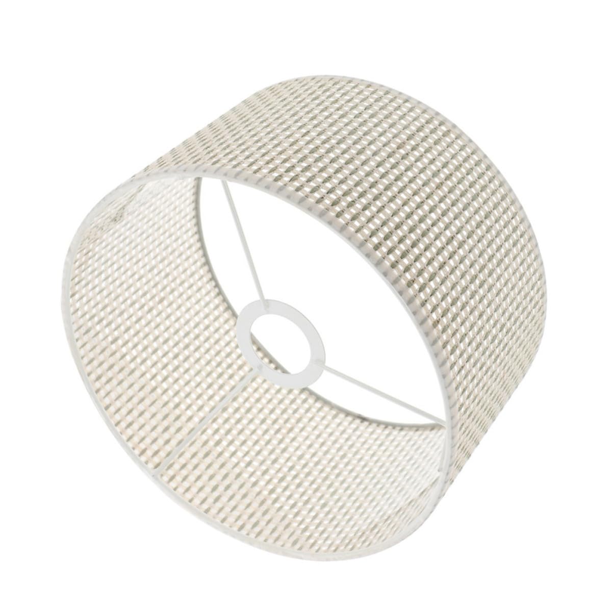 VANZACK Pantalla de Lámpara de Mesa Tejida Beige E27 Moderna para Salón