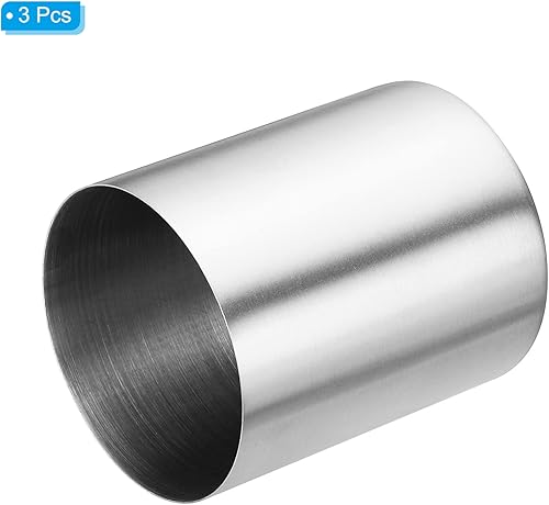 Miniatura 3 de PATIKIL Portalápices, paquete de 3 soportes para bolígrafos para escritorio, de acero inoxidable, organizador de tazas, soporte para brochas de