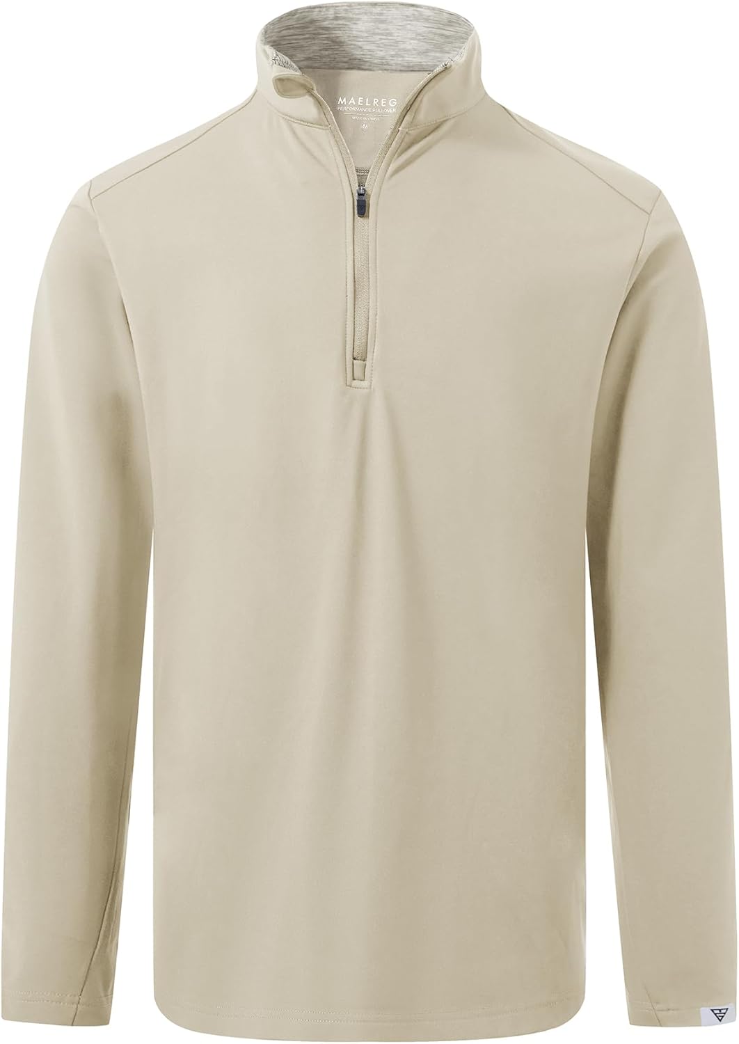 M MAELREG Quarter Zip Pullover Men Moisture Wicking Fleece lined Dry Fit Mock Neck Golf 1/4 Zip Pullover Mens Sweatshirt