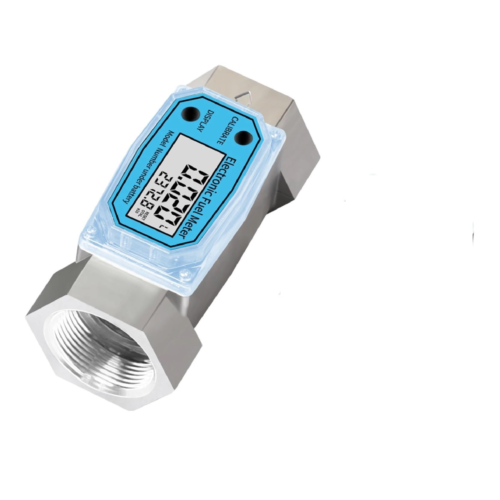 przepływomierz, Cyfrowy przepływomierz turbinowy aluminiowy, gwint 3/4 cala, 1 cal,5, 2 cale, elektroniczny paliwa do wody, oleju napędowego