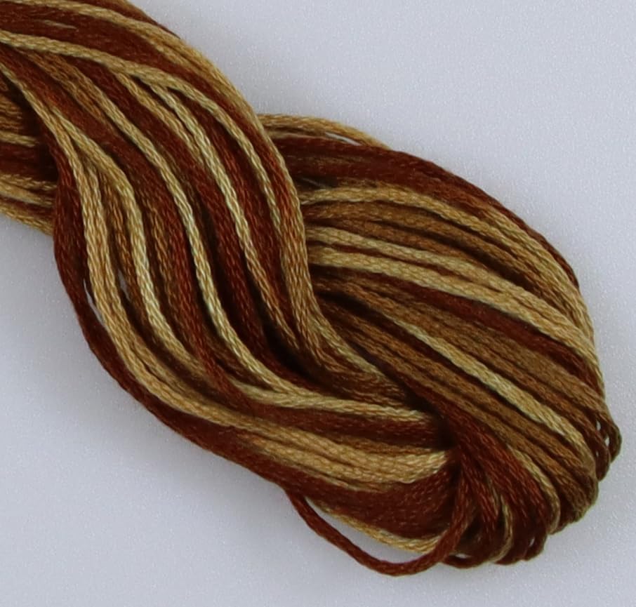 Image of KCS Big skeins of 25 Meters Size 25 Color Variegated Cross Stitch Stranded Threads,6 skeins,105
