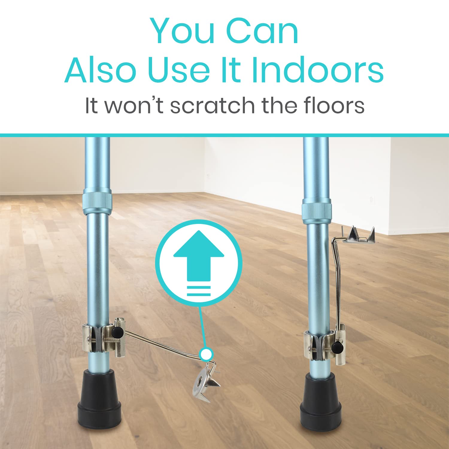 Vive Cane Tips for Ice All Terrain Heavy Duty (2 Pack) Metal