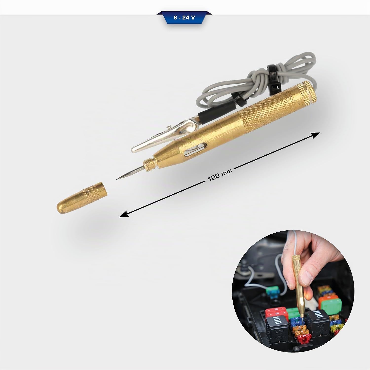 BRILLIANT TOOLS BT121900 Lampada di controllo 6 - 24 V [Powered by KS TOOLS]
