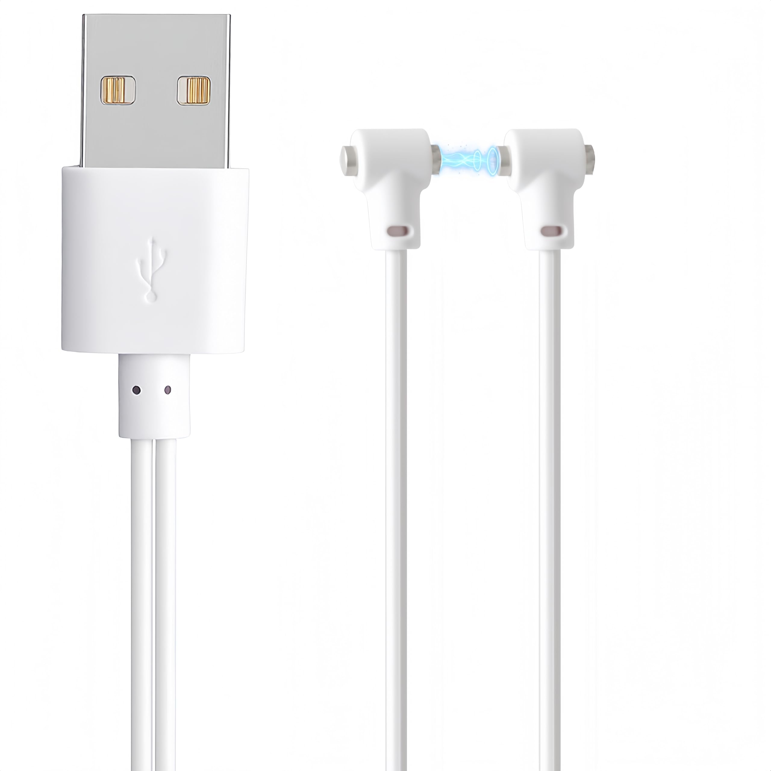 Cargador Magnético Universal para Masajeadores Íntimos, Cable de Carga Rápida USB tipo A 80cm con Puerto Ajustable Compatible con juguetes recargables, Dispositivos Íntimos y Vibradores (1 Piezas)