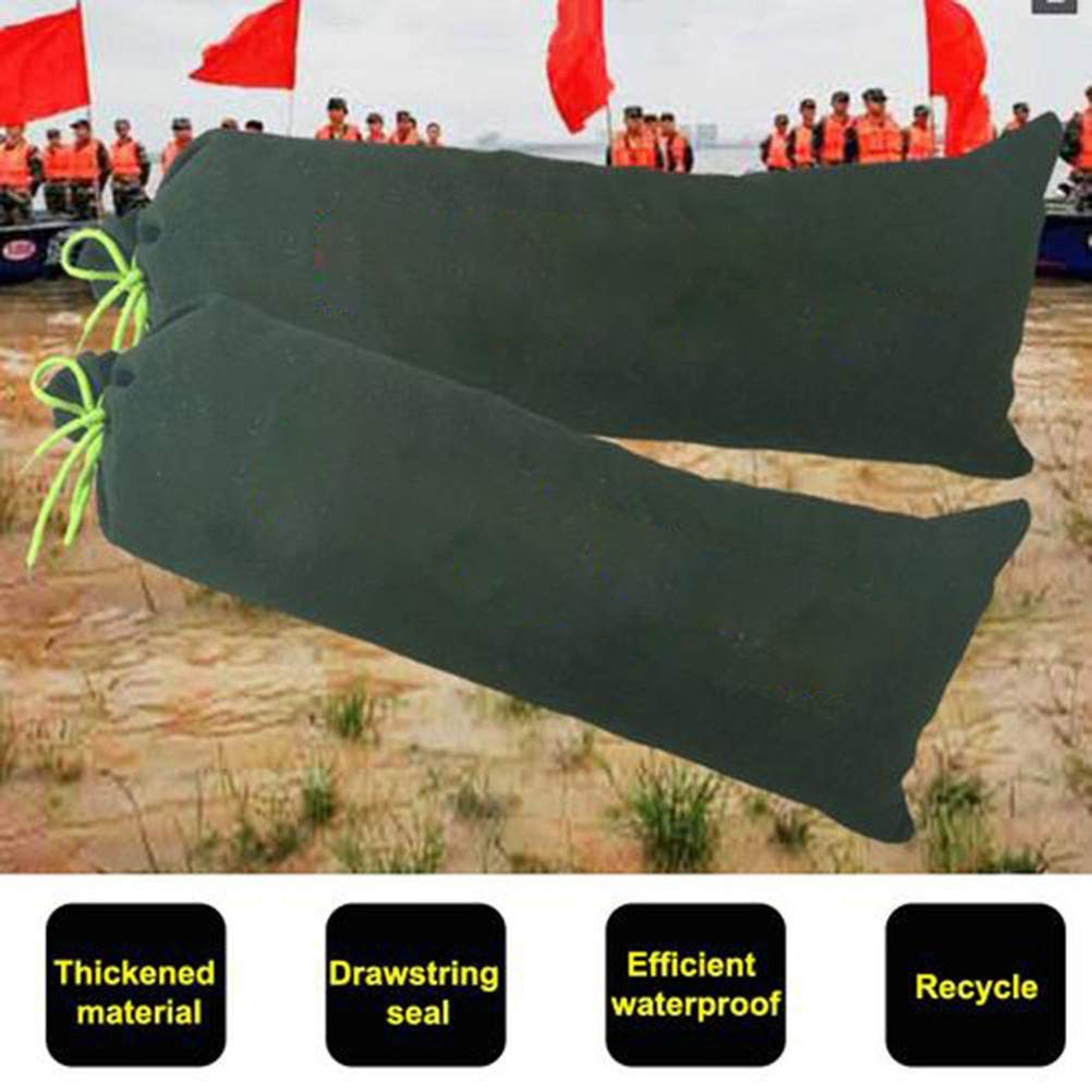 Protezione Contro Le Inondazioni - Sacco di Sabbia Riempito in Tela Resistente - Peso Addensato Con Coulisse - 30x70 cm