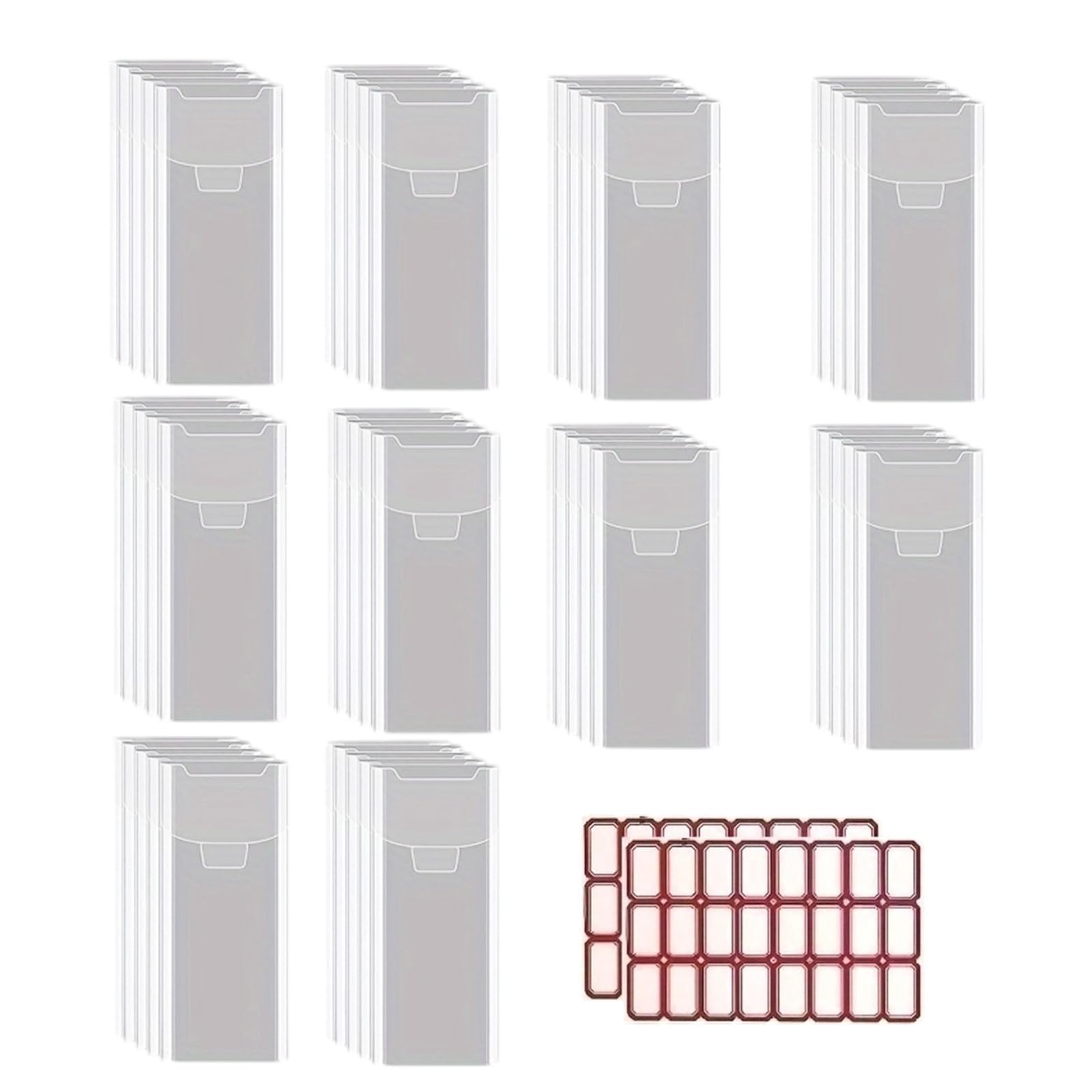 Pochettes de rangement matrices de découpe transparentes x50 pour loisirs créatifs