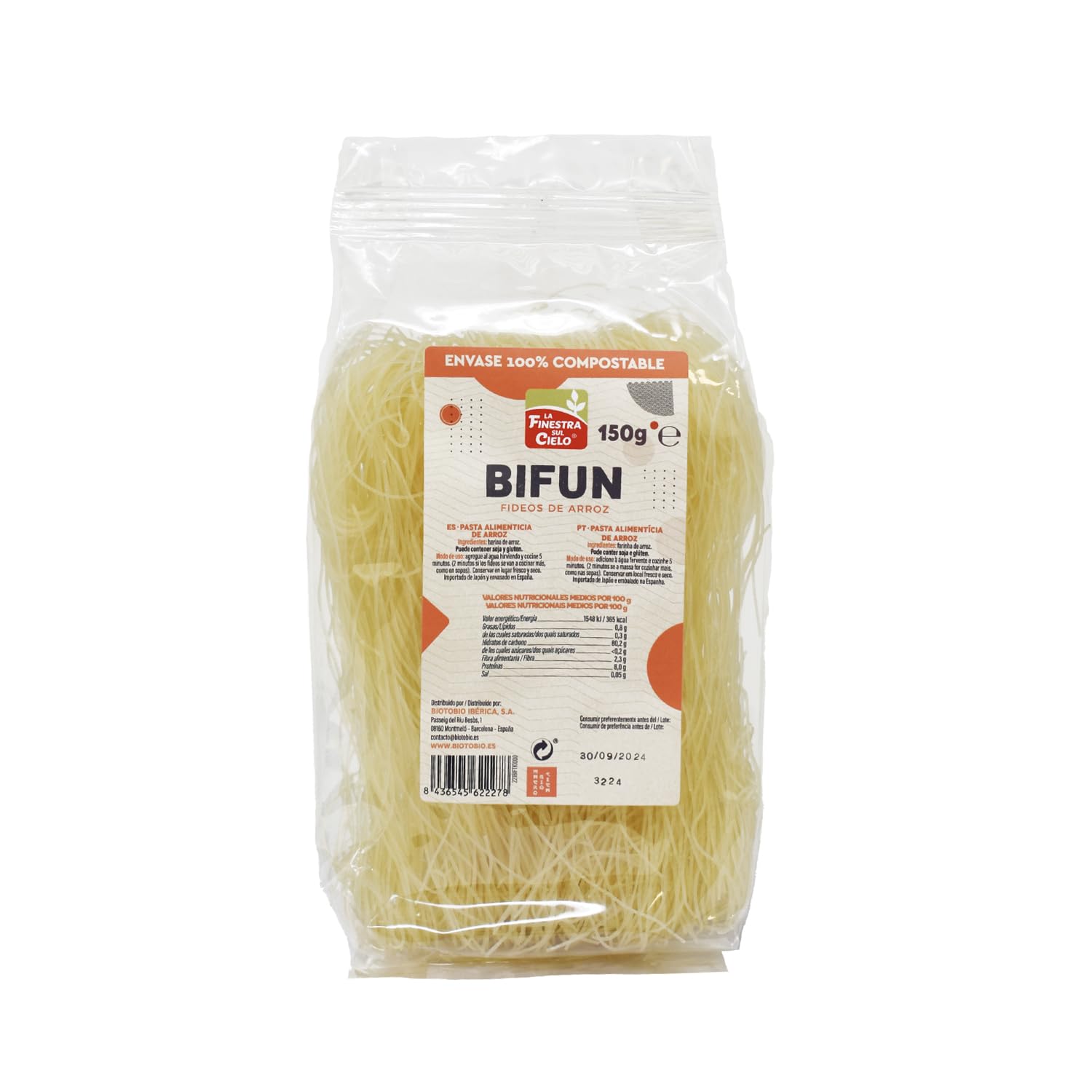 Bifun Fideos de Arroz 150g - Alimentación Macrobiotica