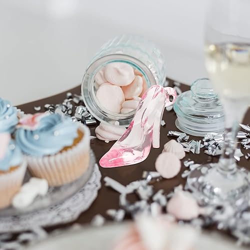 Miniatura 7 de LUOZZY 72 piezas de zapatos de muñeca en miniatura, zapatos de tacón alto transparentes, decoraciones de zapatos de muñeca de moda, dijes para