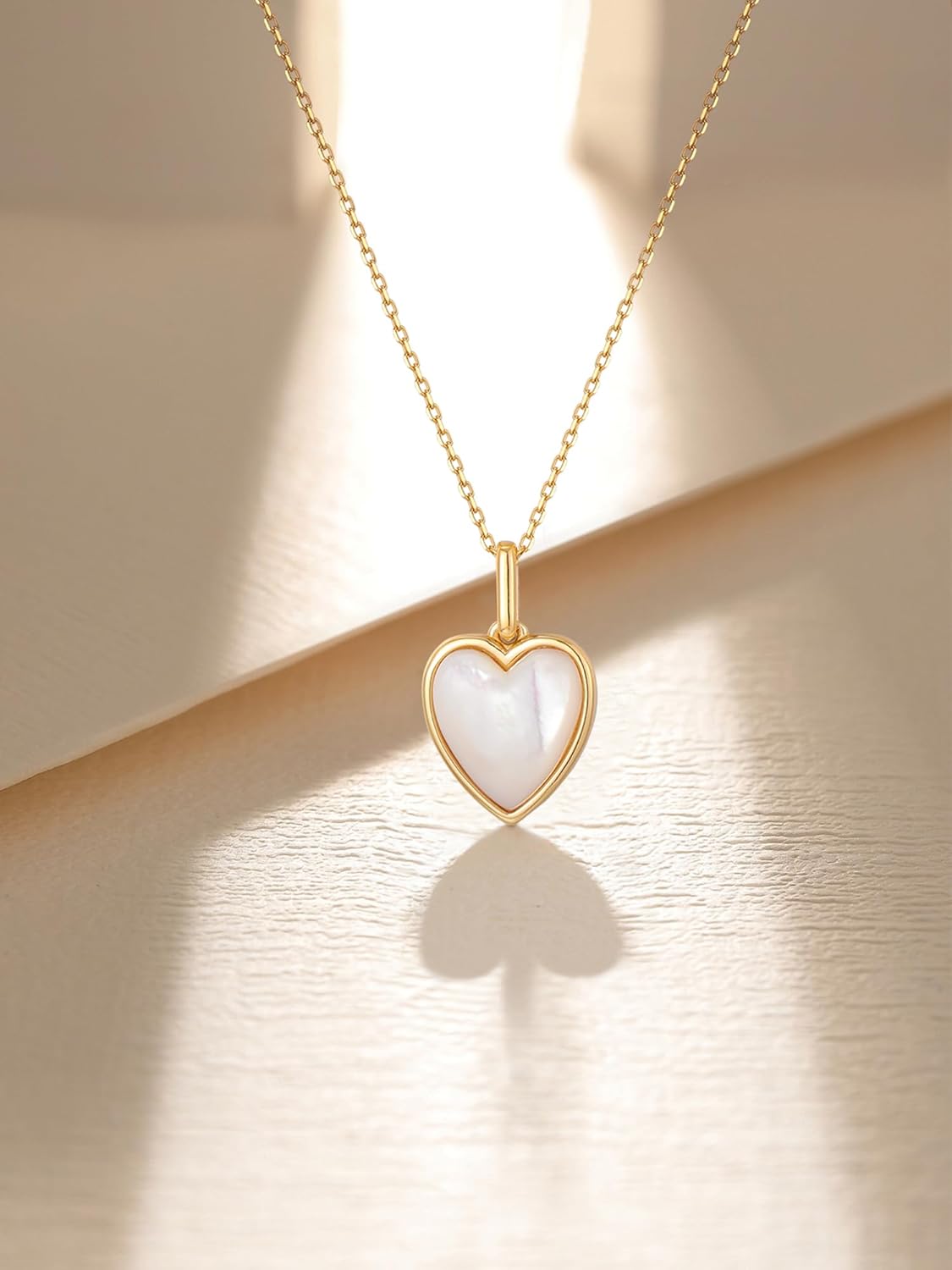S.Leaf Shell Necklace for Women Sterling Silver Shell Pendant Minimalism Round I Heart I Square I Oval Mother of Pearl Necklace for Women