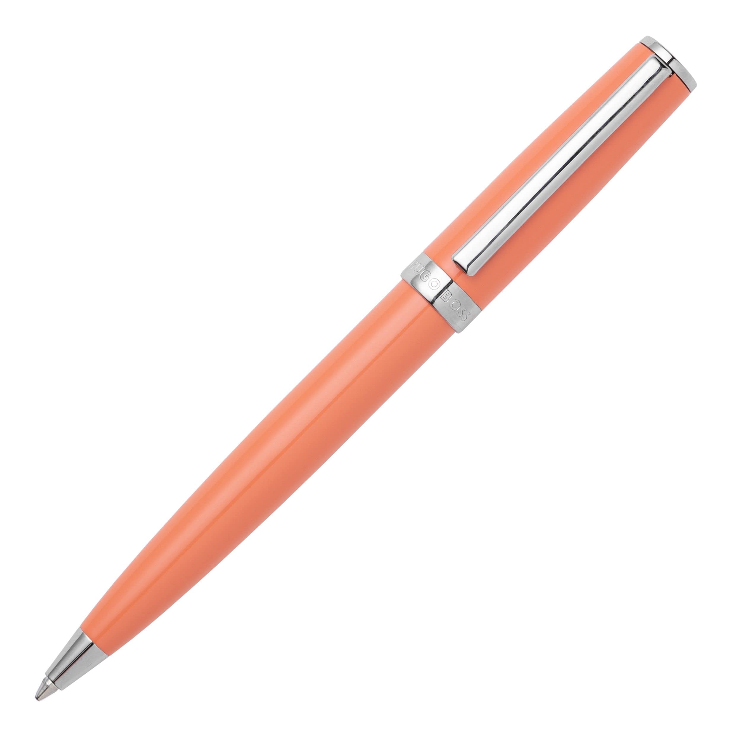 Hugo Boss Gear Icon Ballpoint Pen Light Orange
