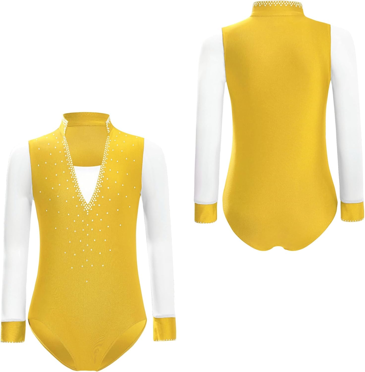 Loyan Kids Boys Ballet Dance Leotards Figure Skating Jumpsuit Competition Gymnastics Bodysuit Tumbling Outfit