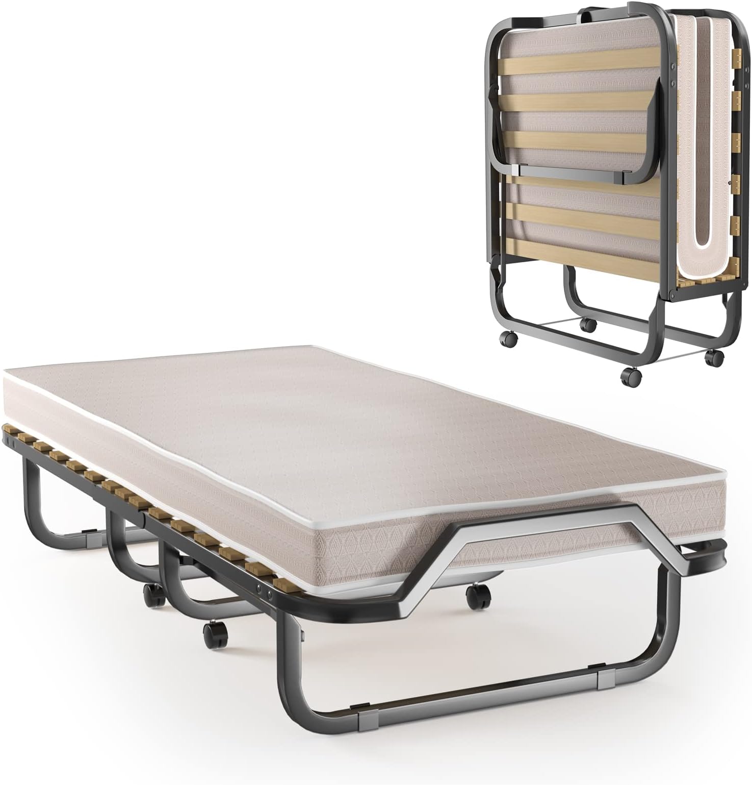 Folding Bed with Mattress