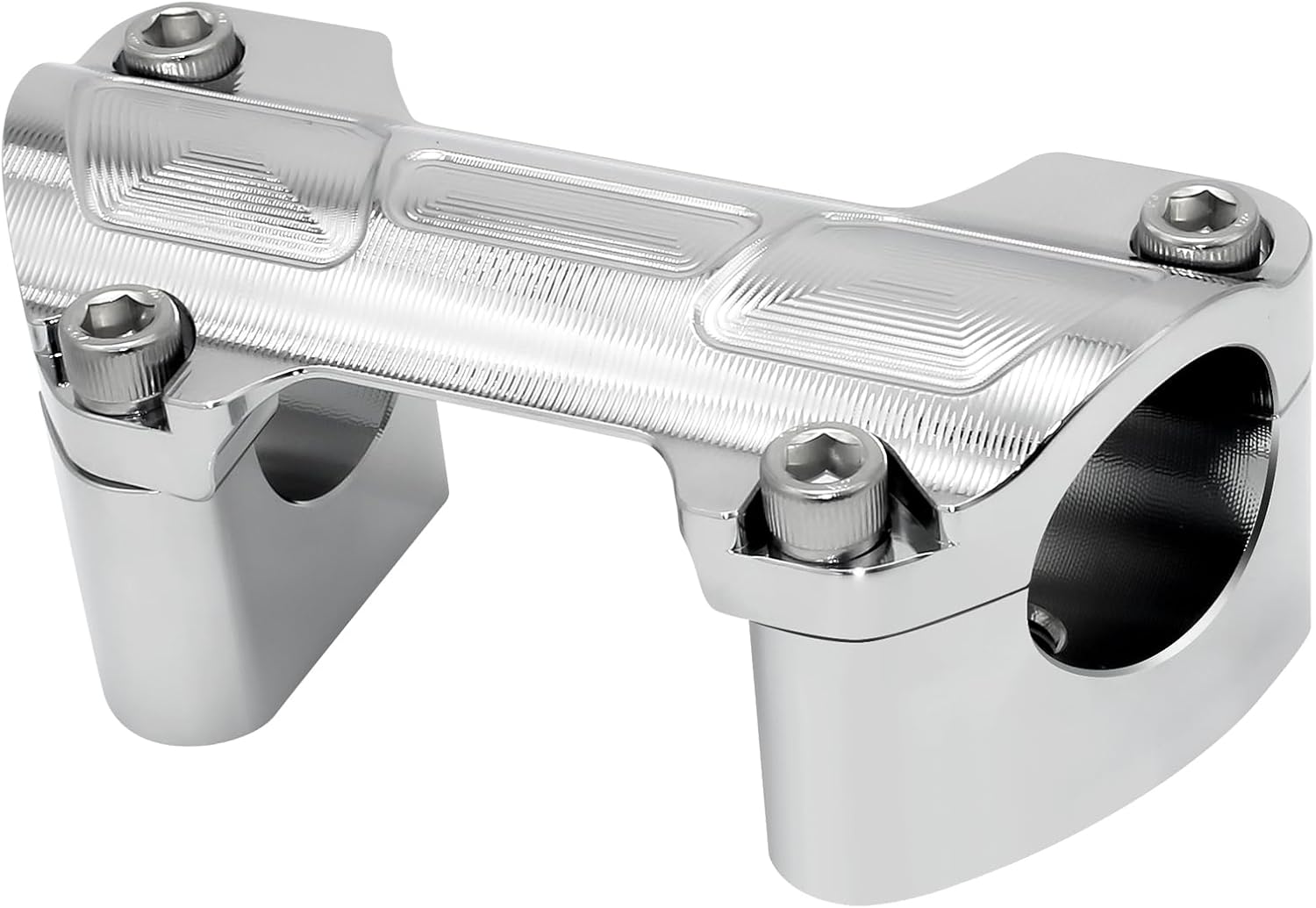 Handlebar Riser 1.0” Top Clamp Kit 1.5" Tall for Harley Touring Street Glide Electra Glide Sportster Softail Street Bob Fat Boy Fat Bob Heritage Low Rider Dyna (Rise Height: 1.5", For 1" Bar)