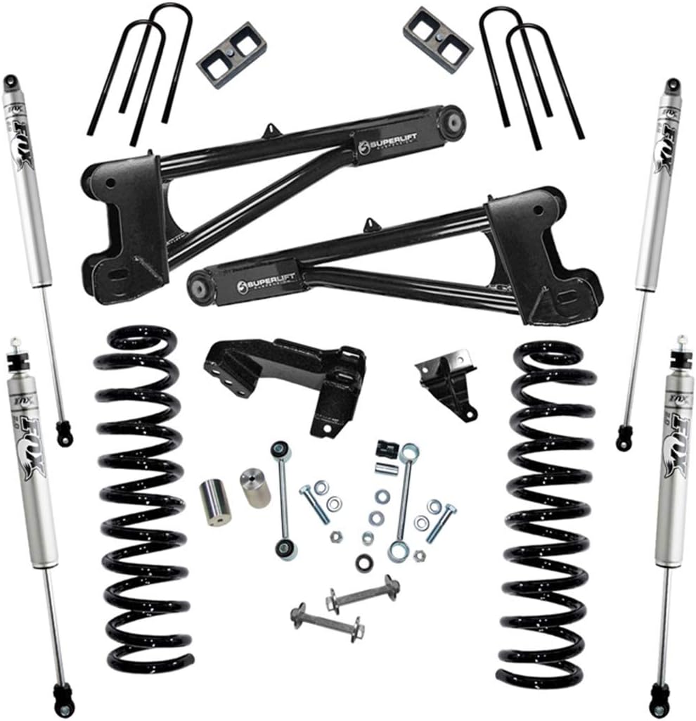 RealTruck SUPERLIFT SUSPENSION 4" Lift Kit for Ford F-250/F-350 | Complete Lift Kit with Front & Rear Fox 2.0 Series Shocks and Replacement Radius Arms | K981F | Fits 2008-2010 Ford F-250 / F-350