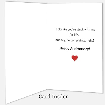 Funny 1st Anniversary Card, Anniversary Card Gifts for Men Women