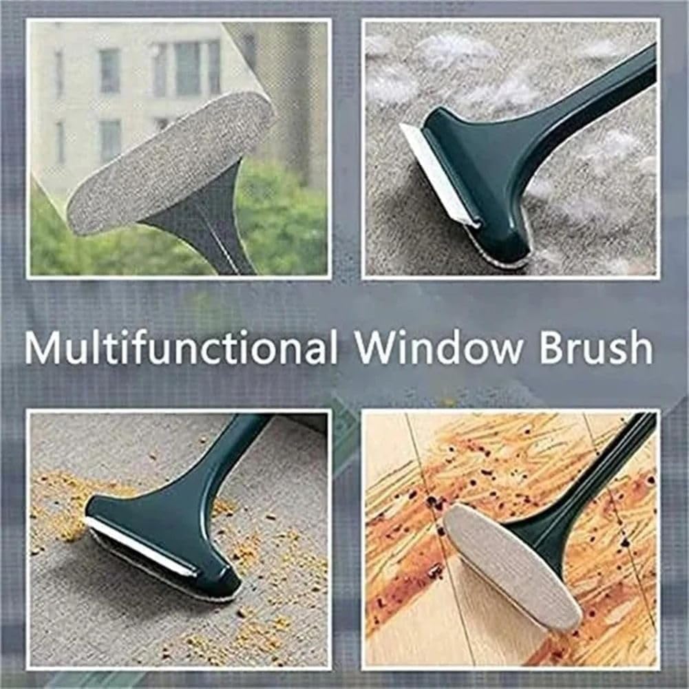 2 in 1 Multifunctional Mesh Cleaner Brush for & Screens - Effective Glass & Screen Cleaning Tool, Ergonomic Design, Pink White