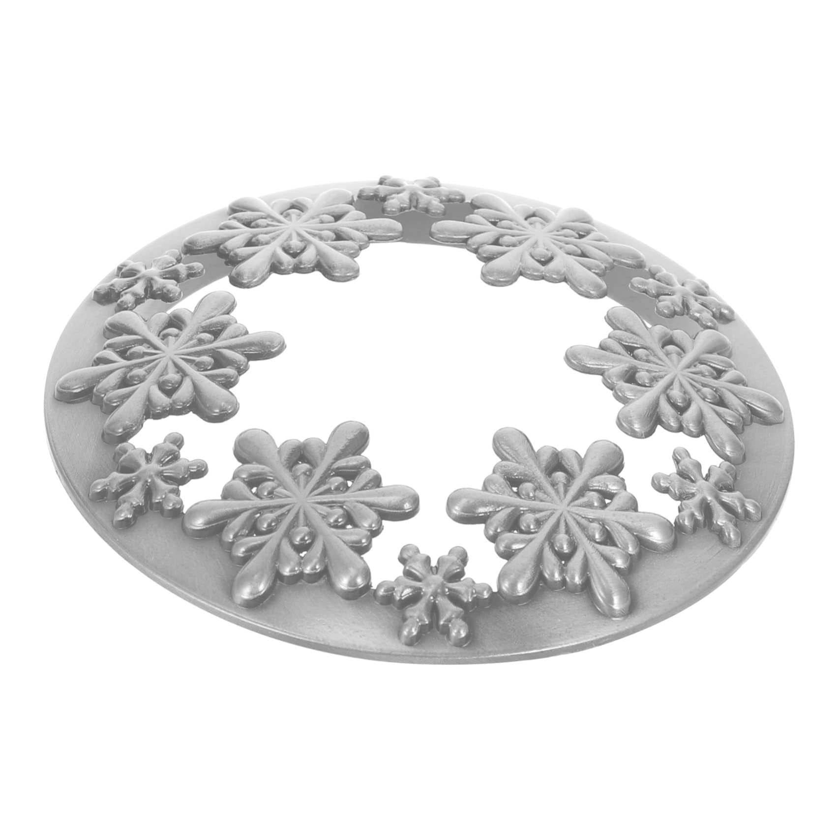 Housoutil Christmas Themed Aroma Candle Jar Lid Creative Cover for Jar Candle Cup Unique Pattern Efficient Zinc Alloy